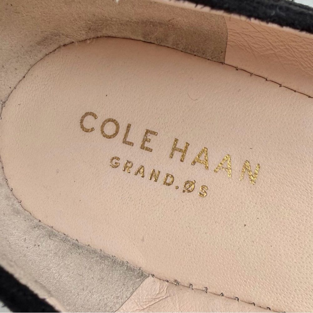 Cole Haan Sadie Wedge Pumps Black Suede Size 7 1/2 - Picture 10 of 12